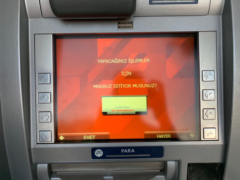 Вы хотите получить квитанцию о транзакциях, которые вы совершаете? HAYIR - это нет